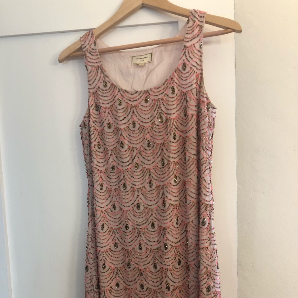 Anthropologie Beaded Shift Dress